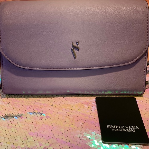 simply vera vera wang signature envelope crossbody bag
